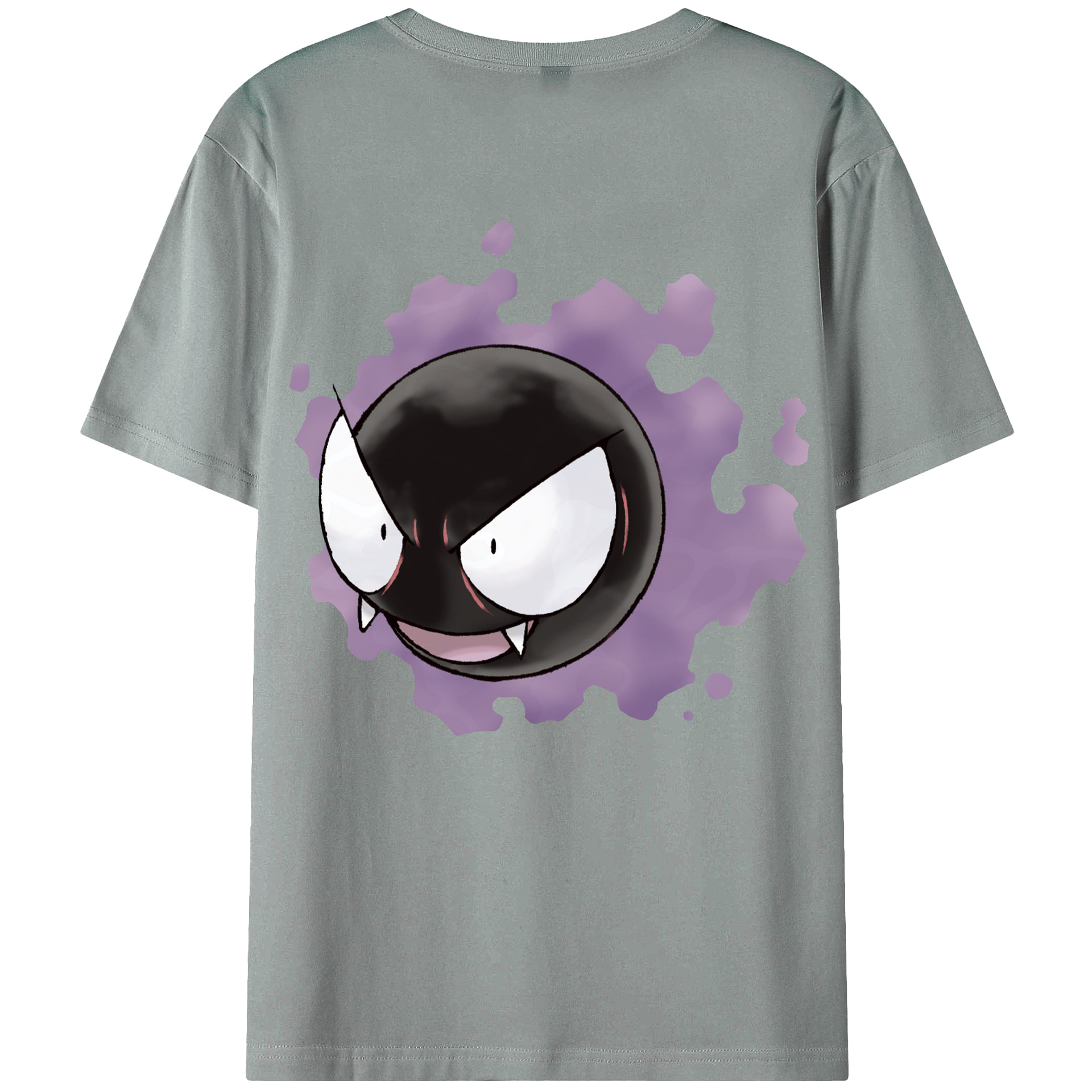 （画像用） ポケットモンスター Pokémon 綿100％ メンズ半袖Tシャツ（バックプリント） 通気性